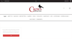 Desktop Screenshot of crowsoaps.com