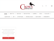 Tablet Screenshot of crowsoaps.com
